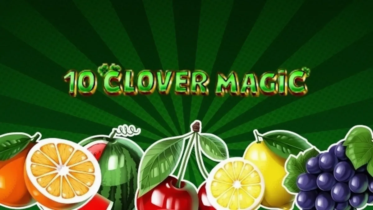 Giao diện trò chơi slot 10 Clover Magic với biểu tượng cỏ ba lá may mắn